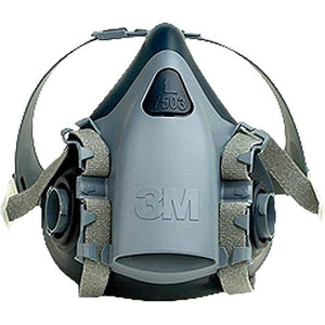3M Halbmaskenkörper, aus Silikon mit strukturierter Gesichtsabdichtung, Größe L, 1 Stück, 7503, EN-Sicherheit zertifiziert - RYO Shop