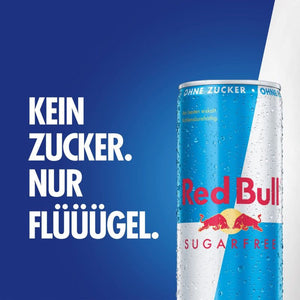 Red Bull Energy 0,25L Sugarfree 24er Pack Softdrink Kohlensäurehaltiges Erfrischungsgetränk - RYO Shop
