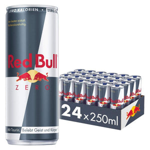 Red Bull Energy 0,25L ZERO 24er Pack Softdrink Kohlensäurehaltiges Erfrischungsgetränk - RYO Shop
